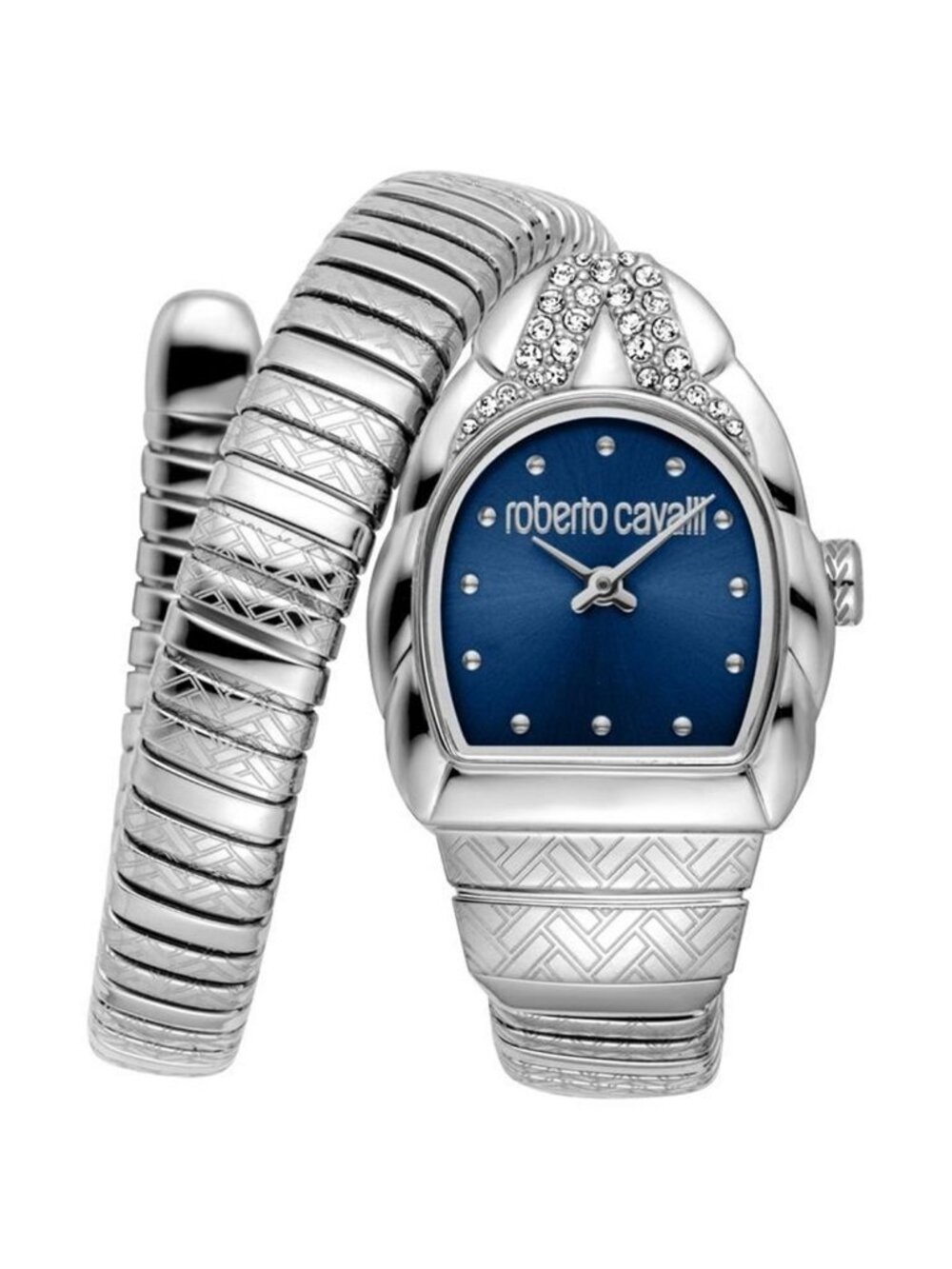 NWT Roberto Cavalli Aurora Blue Dial Ladies Watch